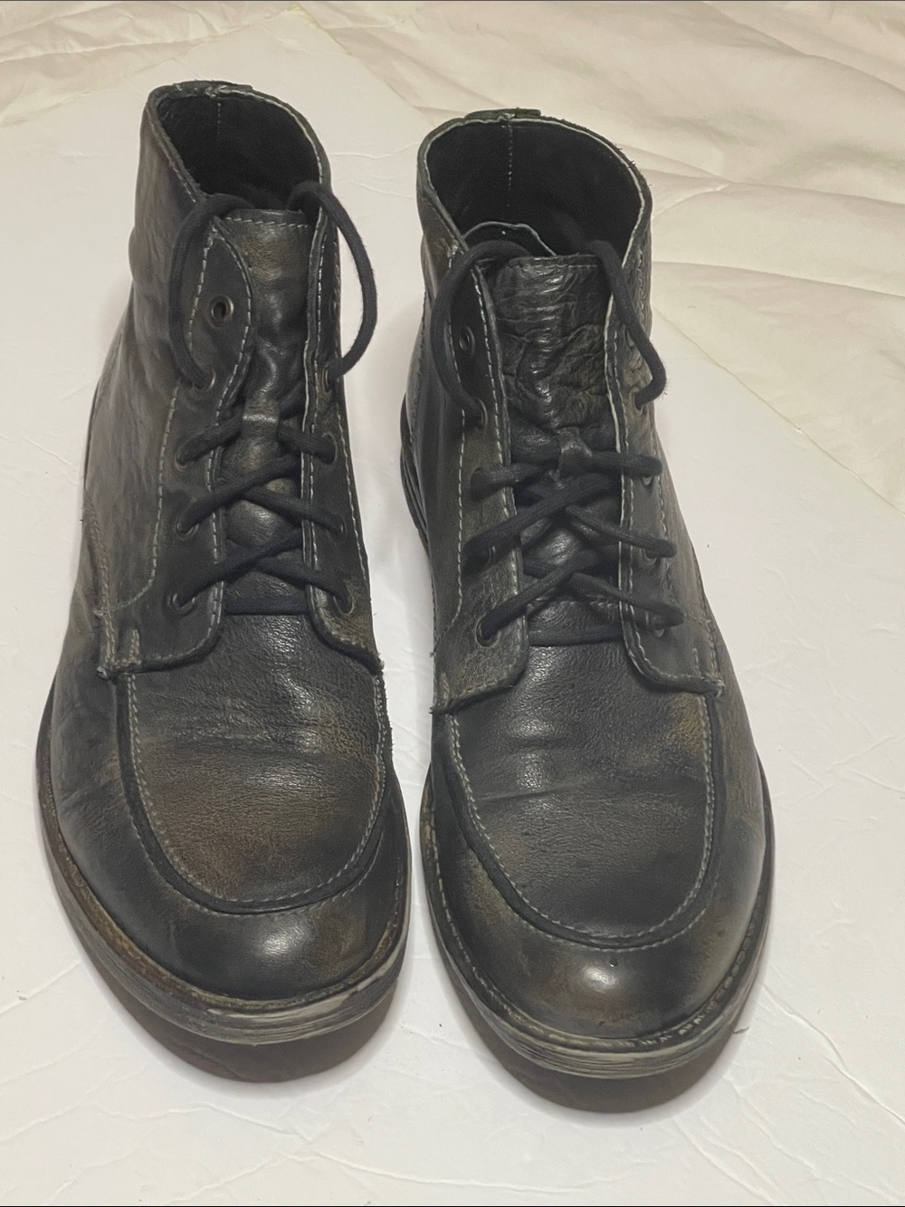Men's Bedstu Black Leather Chukka Boots - Versatile Lace-Up Style. Size 11 - Picture 2 of 9